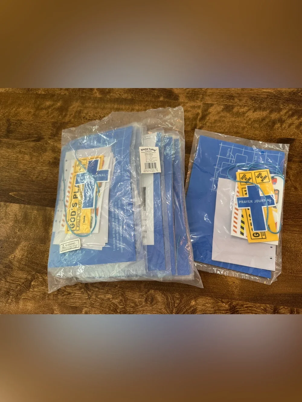 Blue Religious Prayer Journal & Party Kit VB kit set of 12
